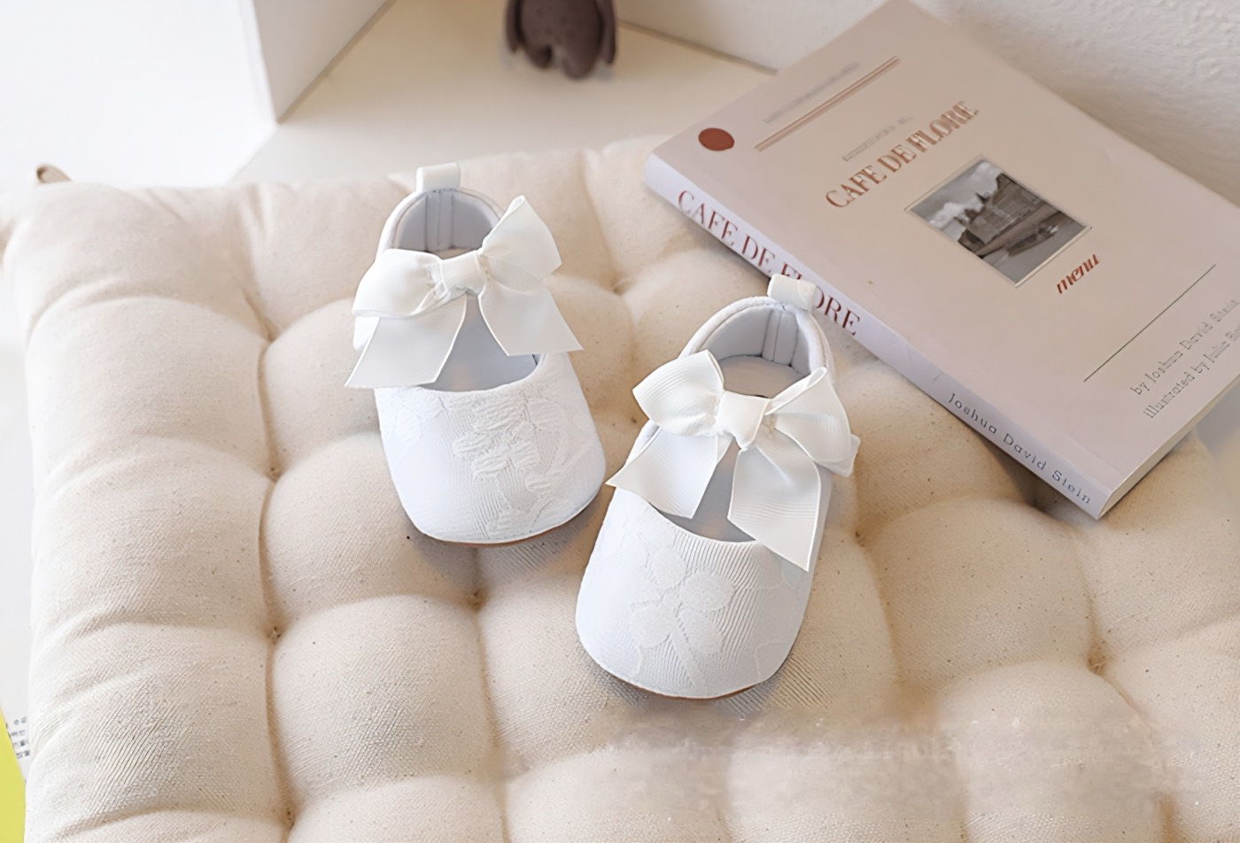 Delicate Embroidered White Ballerina 