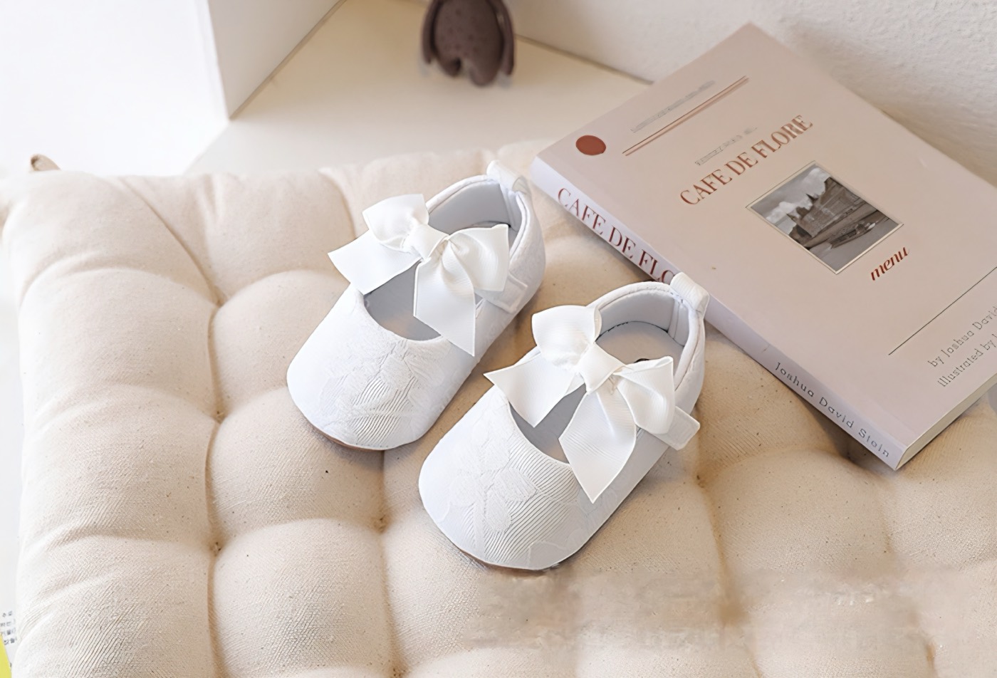 Delicate Embroidered White Ballerina 