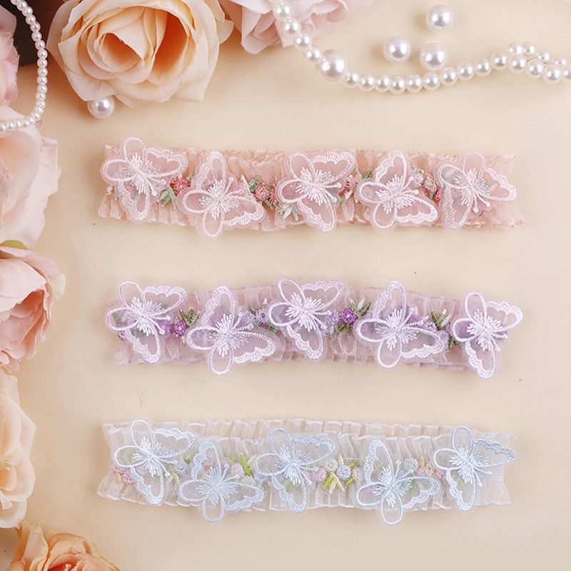Purple fairy style baby headband 