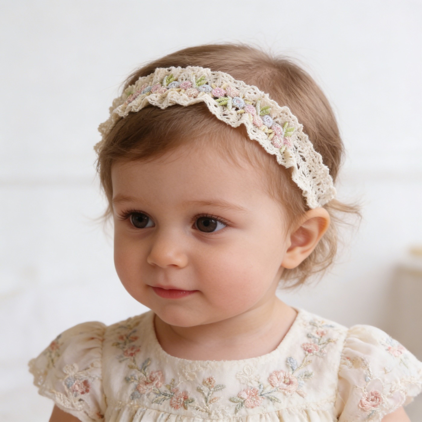 Vintage style baby headband 
