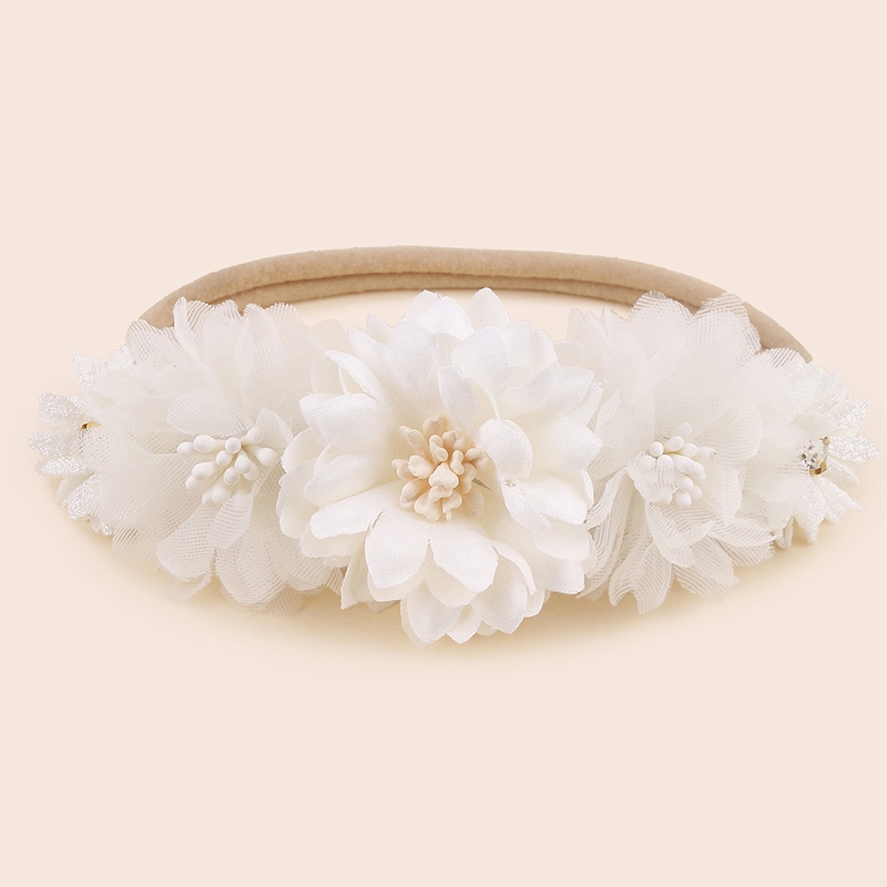 Offwhite thin baby headband Set 