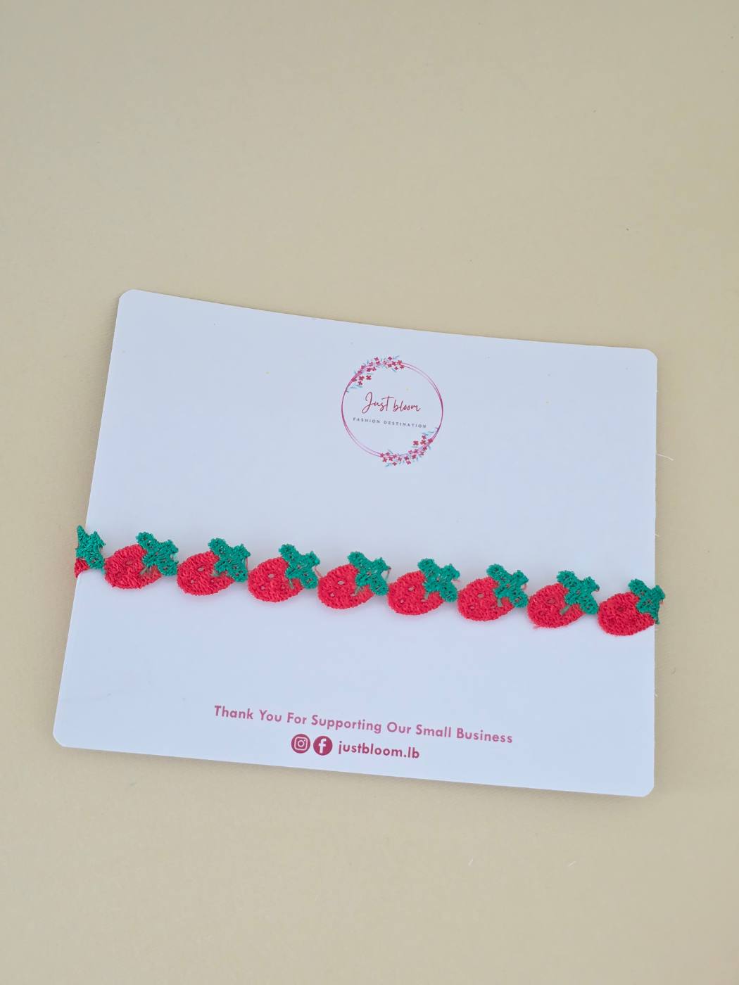 1pc strawberry baby headband 