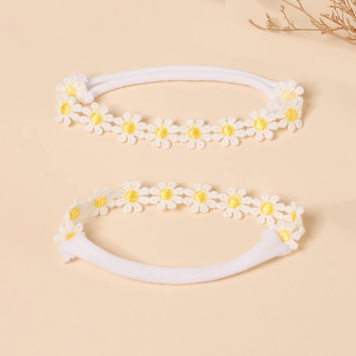 Sunflower baby headband