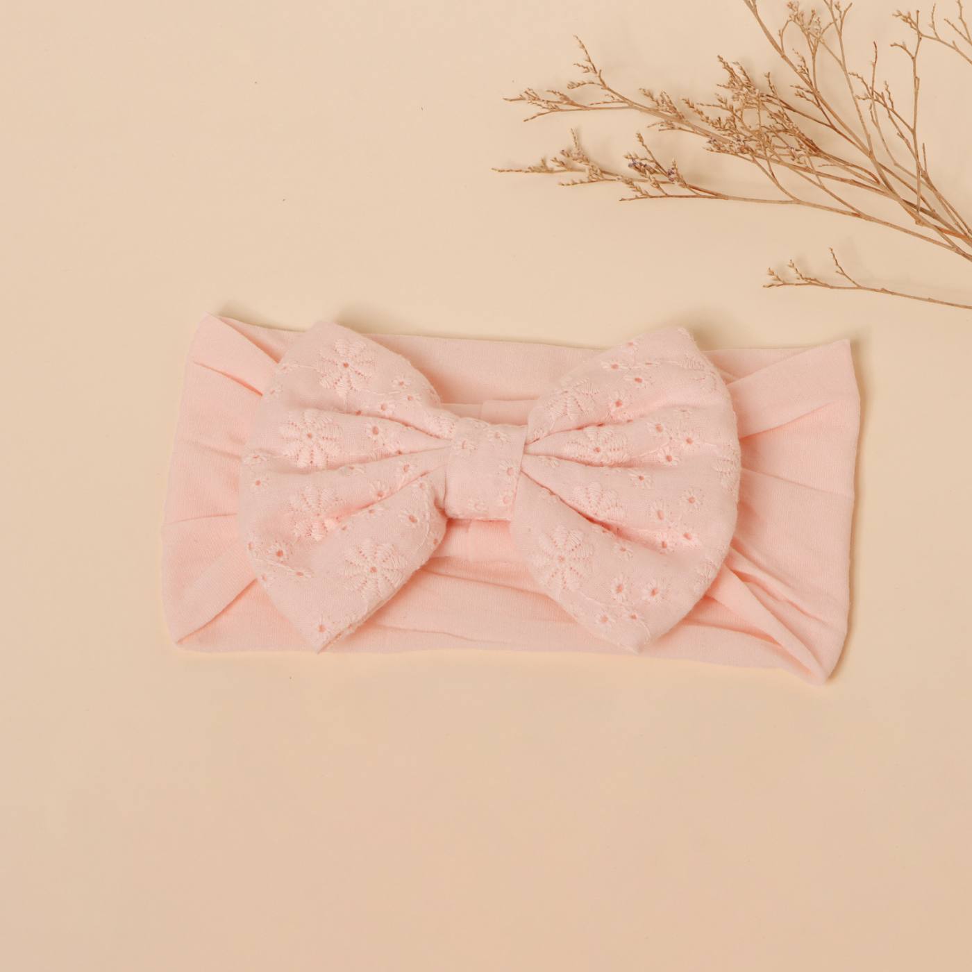 Light Pink Big Bow Headband 