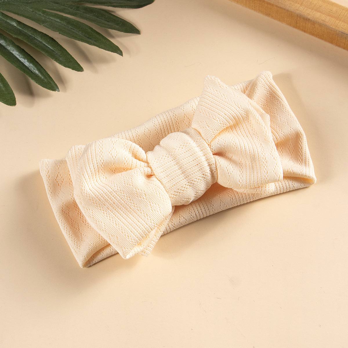 Soft Cotton Big Bow Baby Headband 