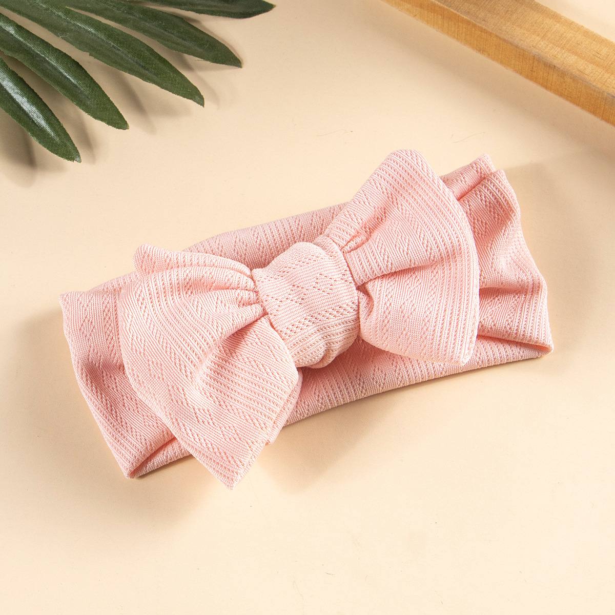 Soft Cotton Big Bow Baby Headband 