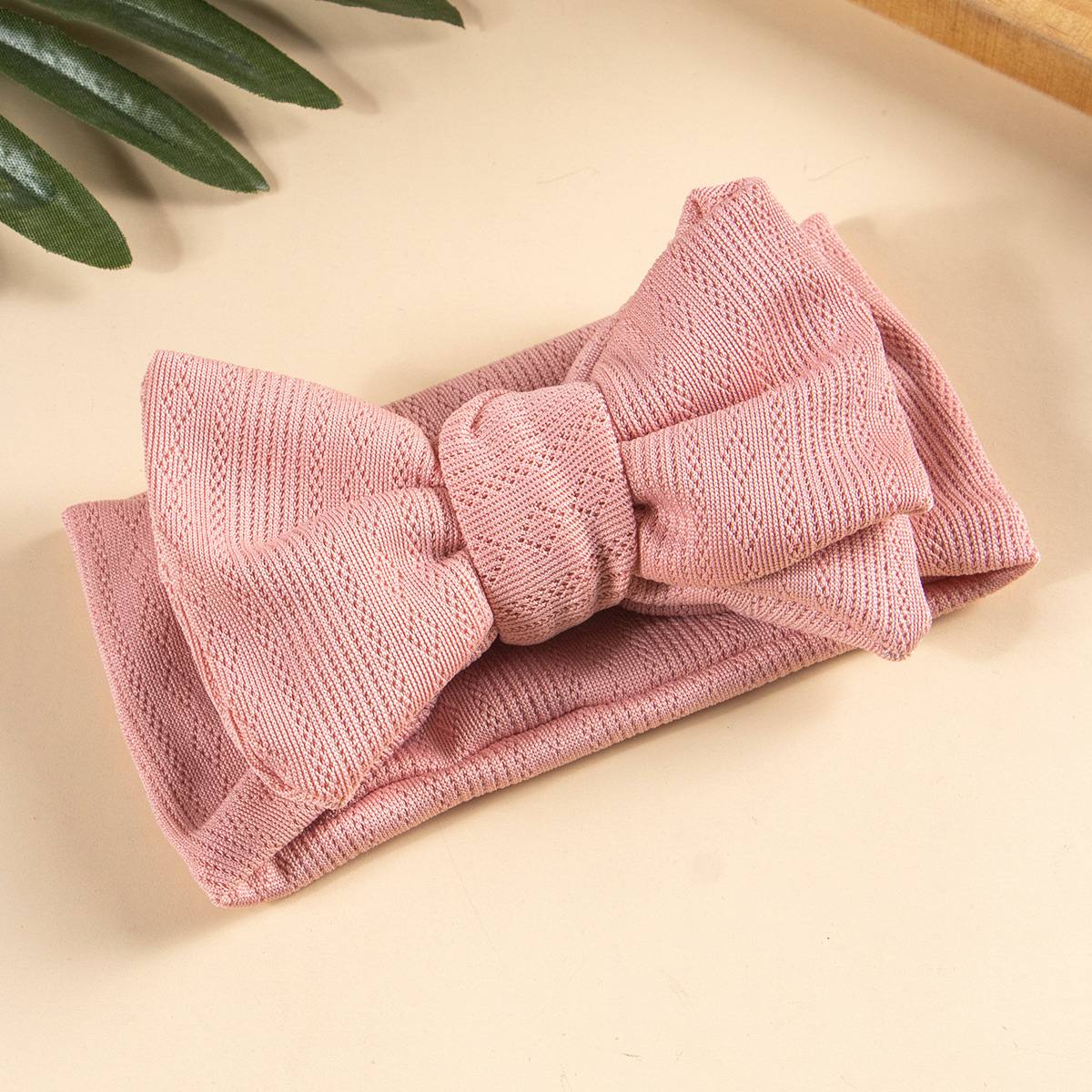 Soft Cotton Big Bow Baby Headband 