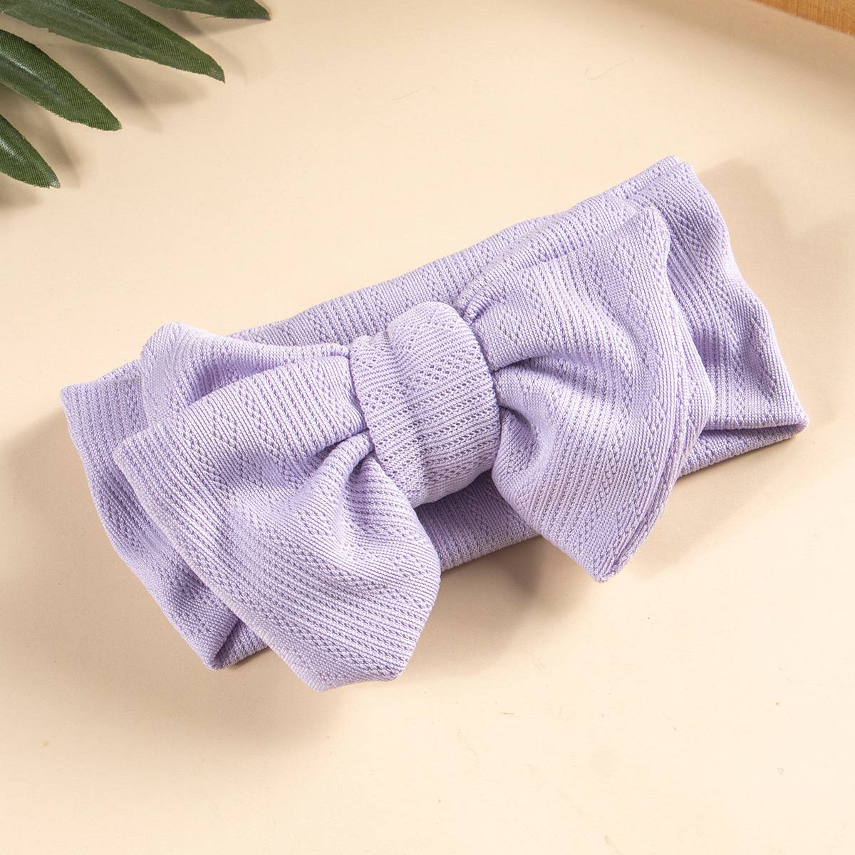 Soft Cotton Big Bow Baby Headband 