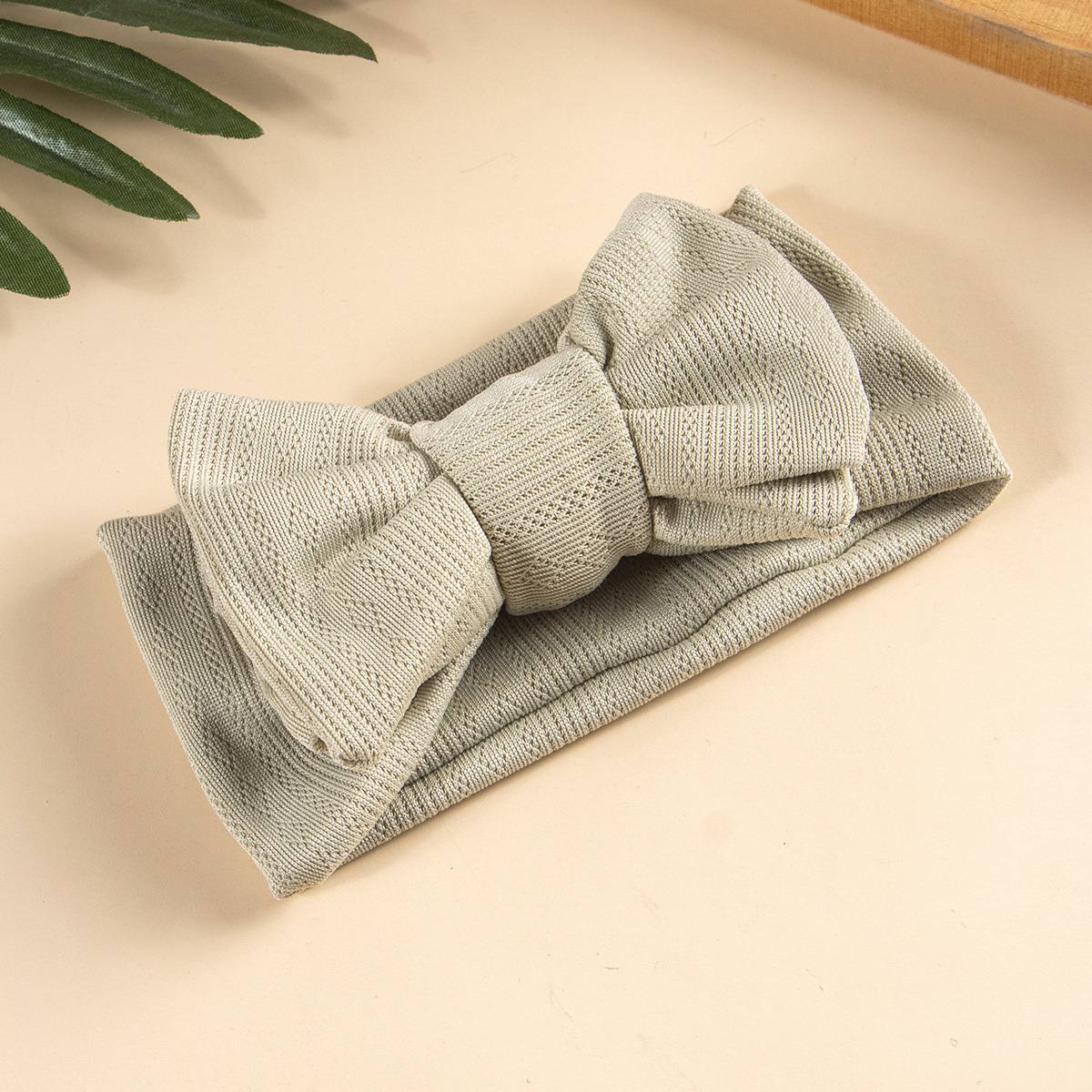Soft Cotton Big Bow Baby Headband 