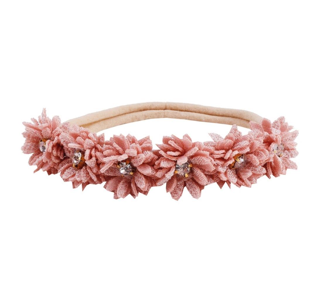 Offwhite floral  baby headband 