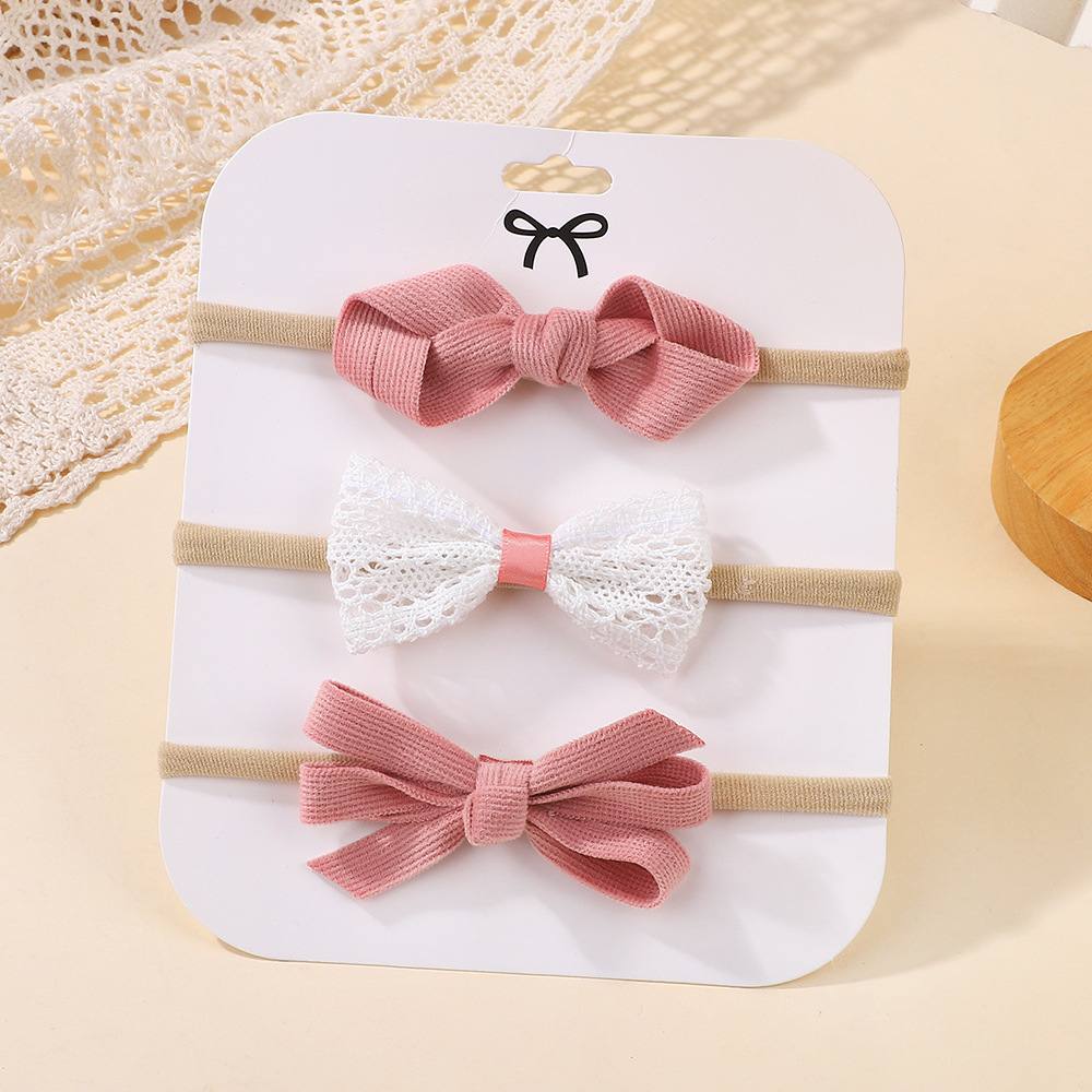 3pcs thin baby headband set