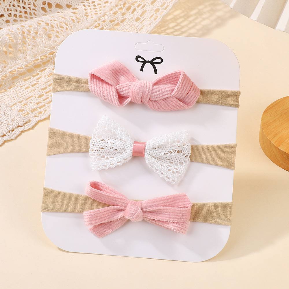 3pcs thin baby headband set