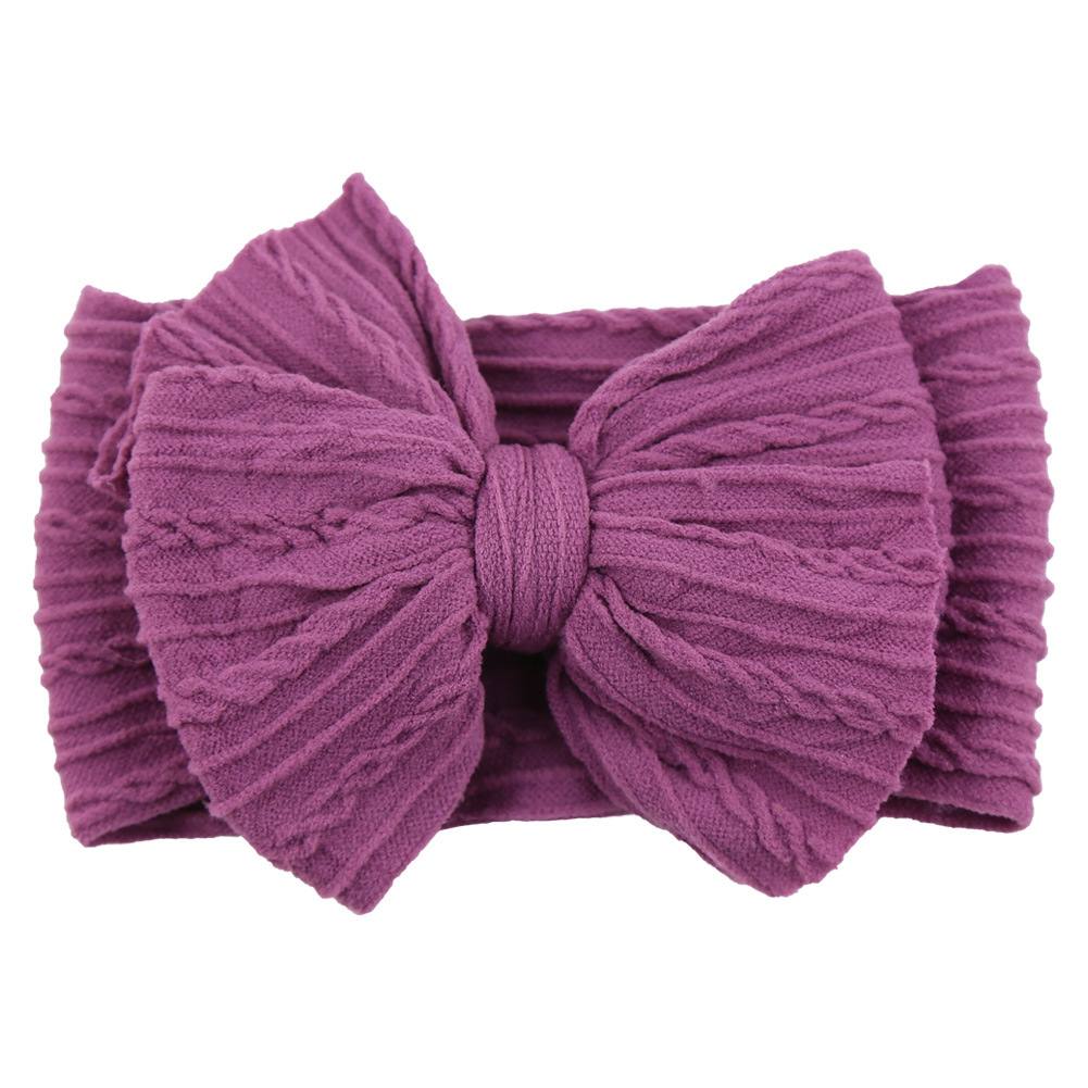 Patterned Big Bow Baby Headband 