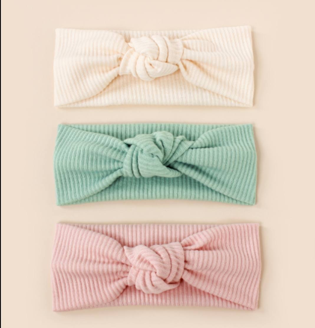 Center Knot Cotton Baby Headband 