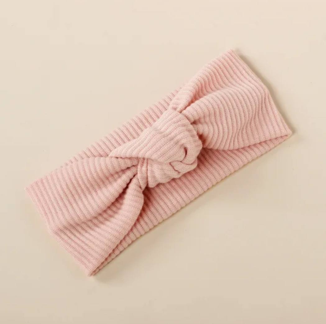Center Knot Cotton Baby Headband 