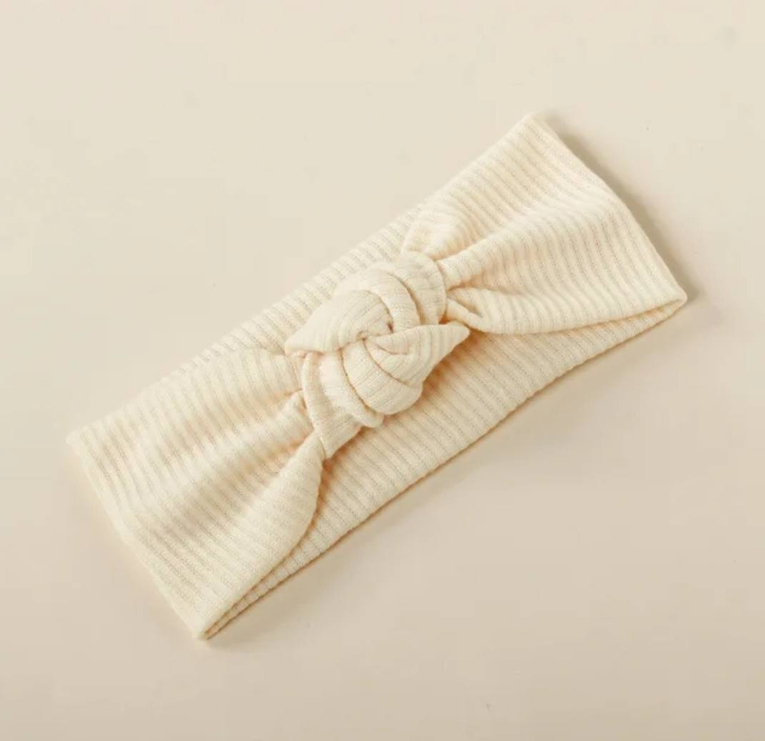Center Knot Cotton Baby Headband 
