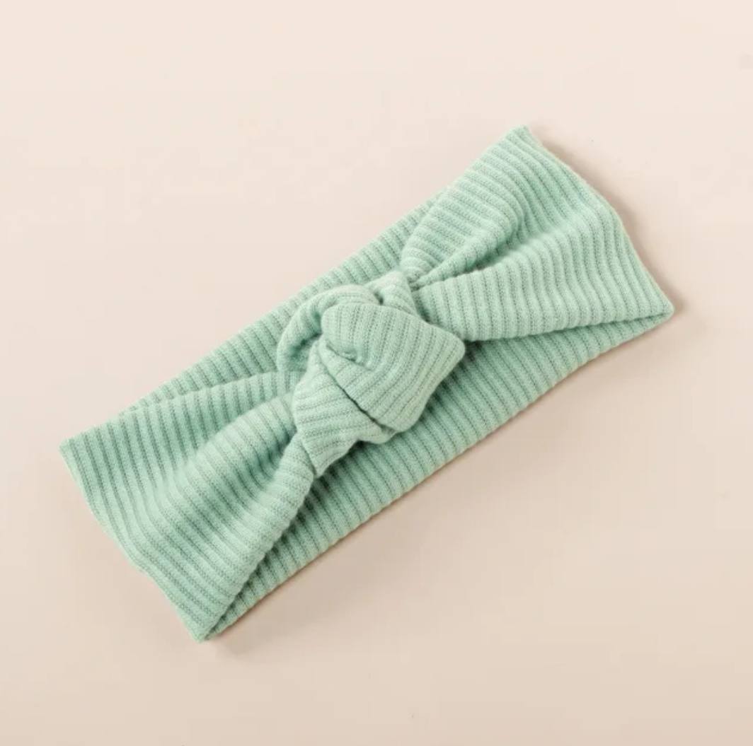 Center Knot Cotton Baby Headband 