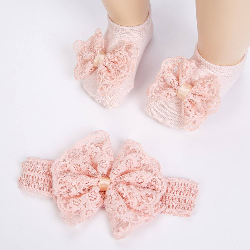 Baby socks/headband set