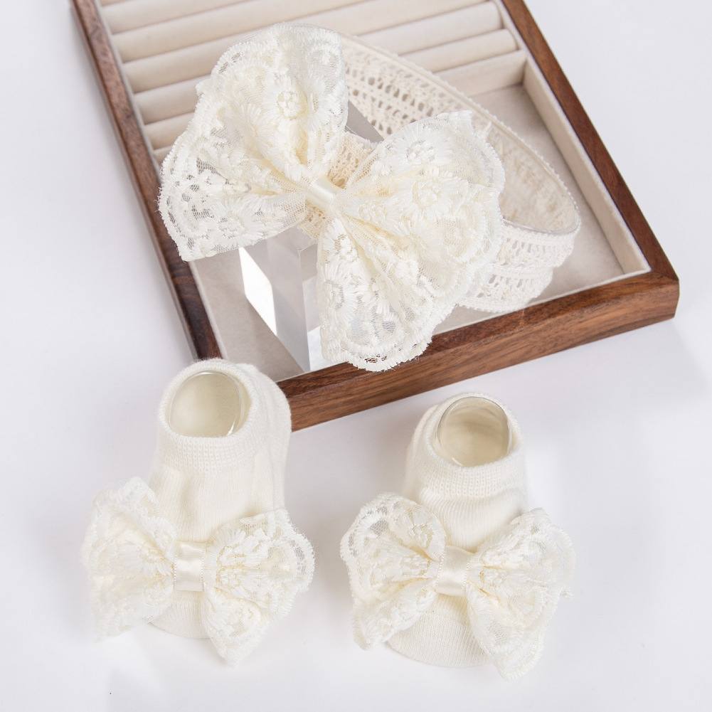 Baby socks/headband set