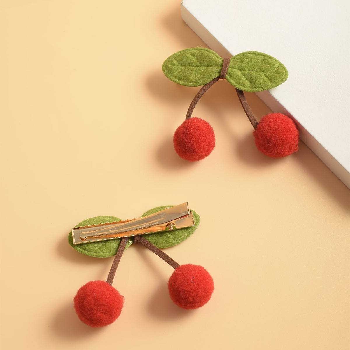 Cherry hair clip