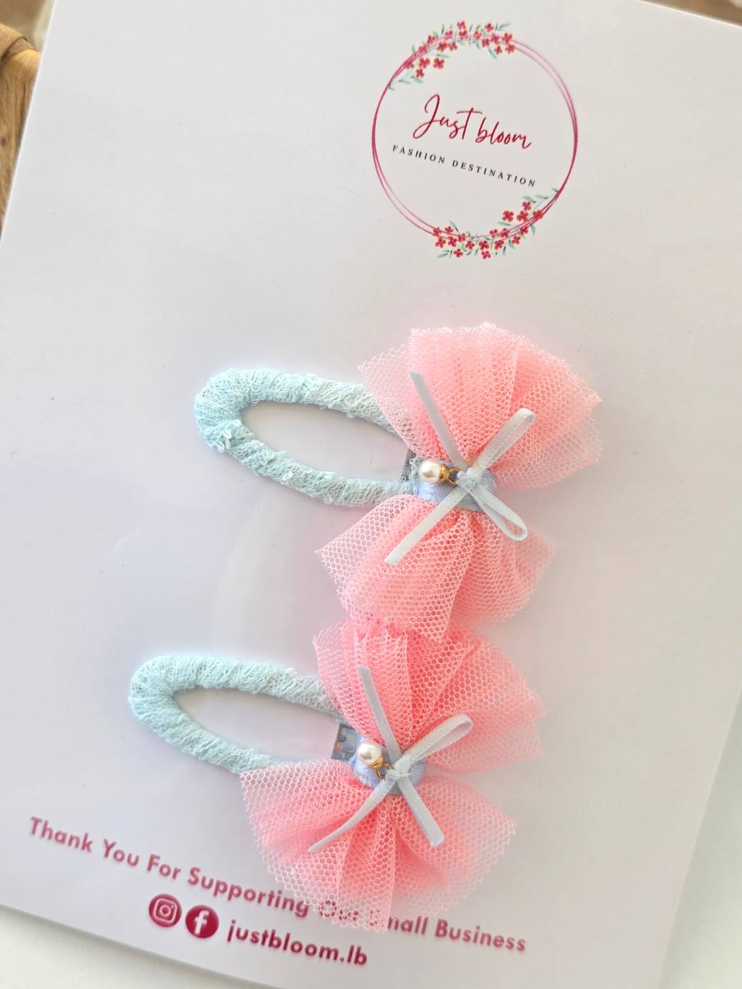 Candy pink snap clip