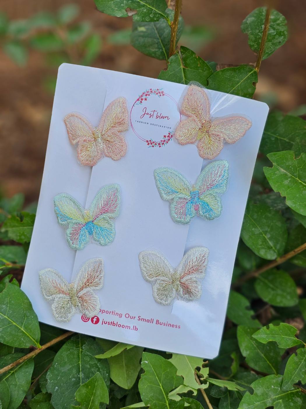 6pcs Colorful Butterfly Hair Clip Set 