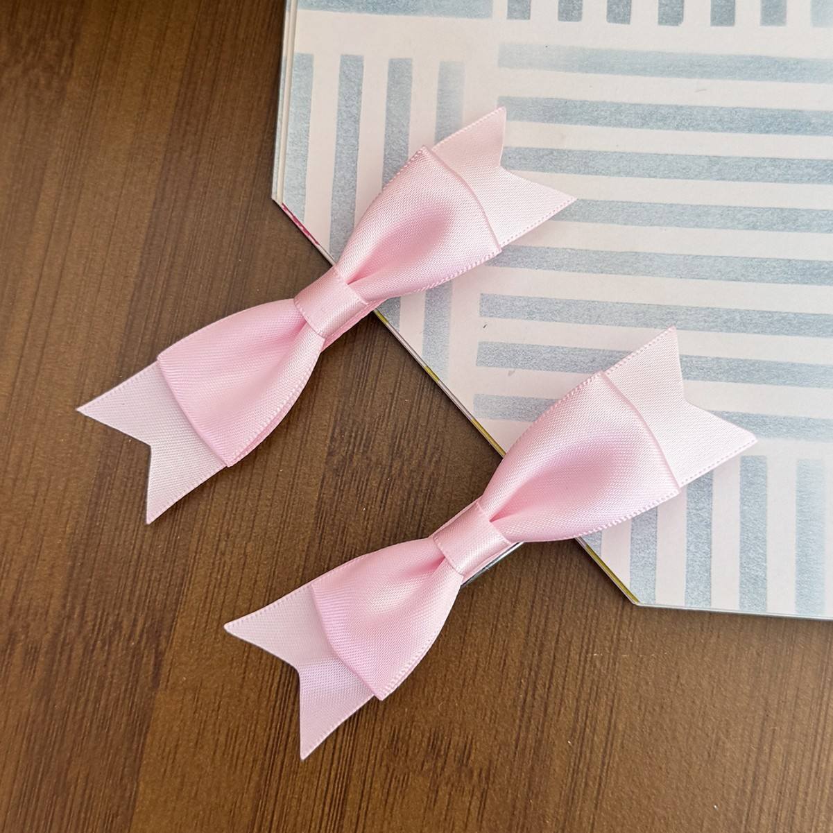 2pcs Satin Bow Hair Clip 