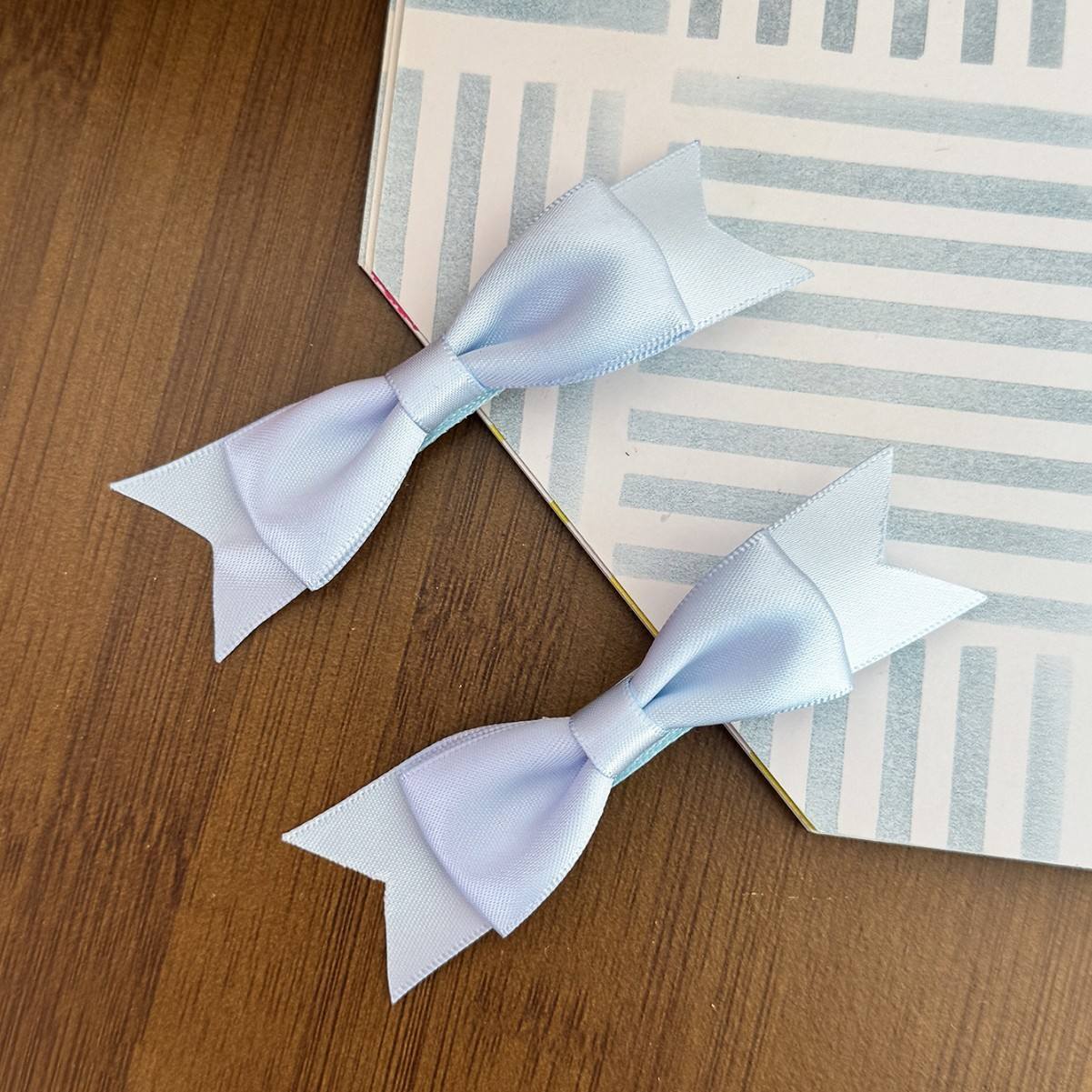 2pcs Satin Bow Hair Clip 