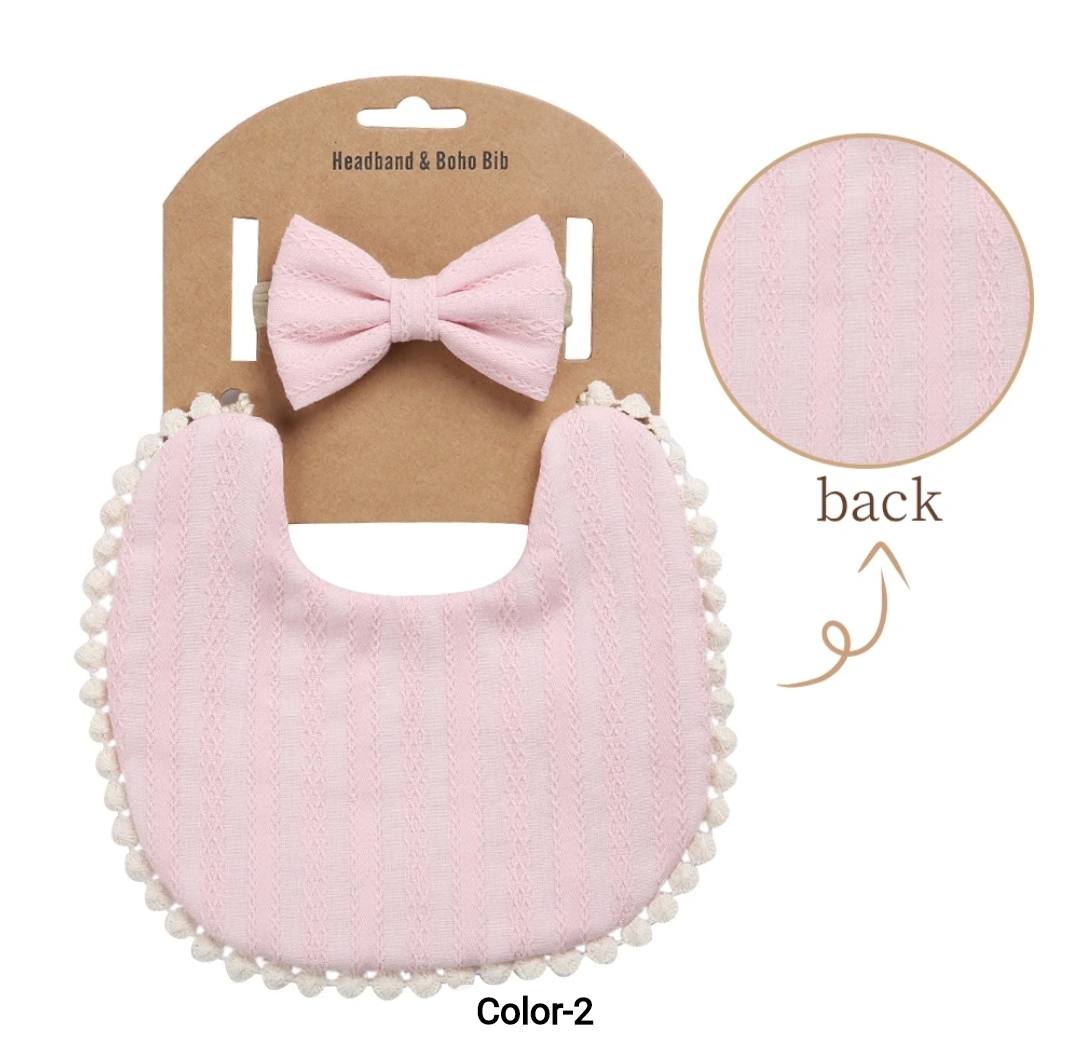 2pcs Bib and Headband Set