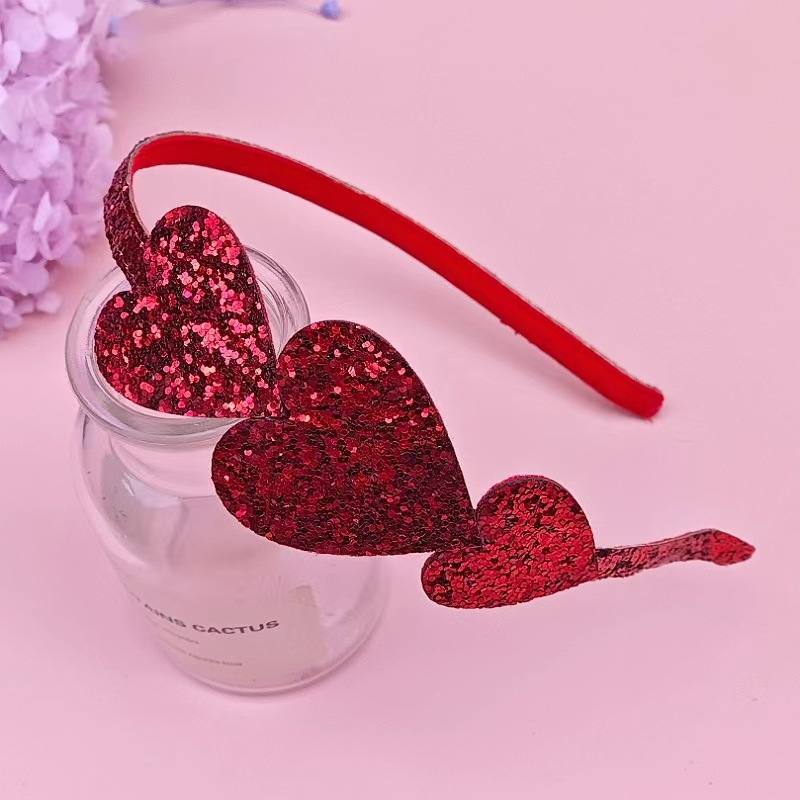 1pc Red Hearts Girls Head Band 