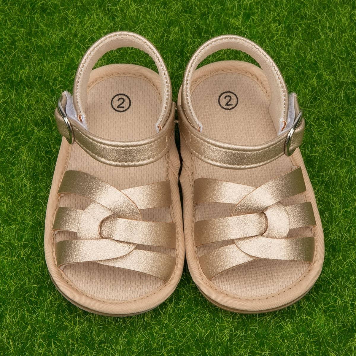 Champagne Gold Baby Sandals