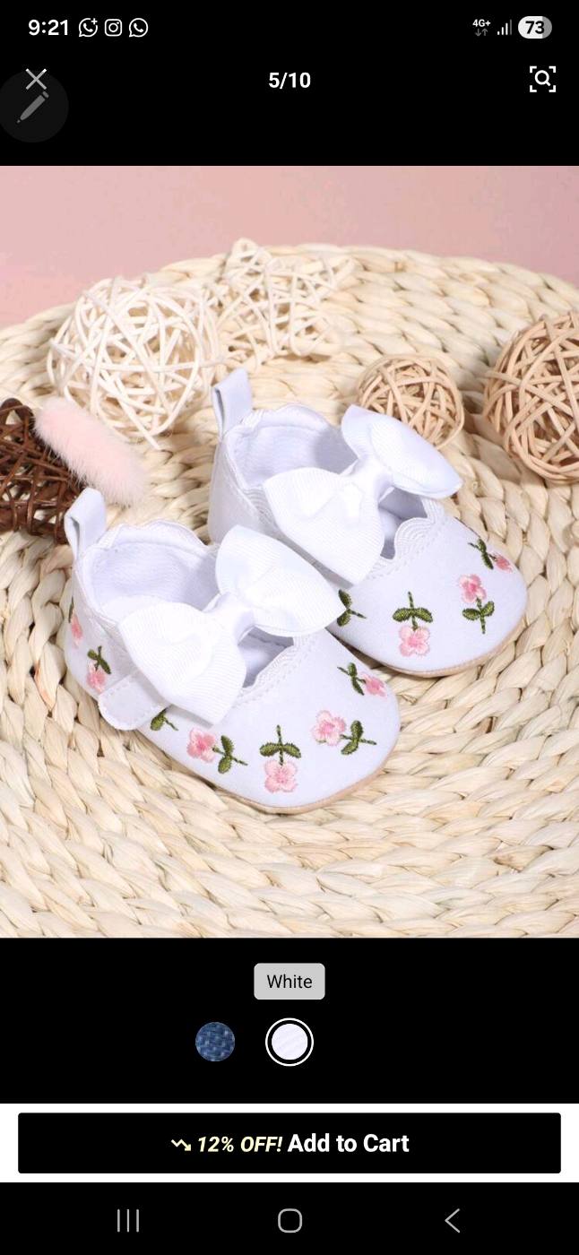 Soft White Embroidered Newborn Ballerina 