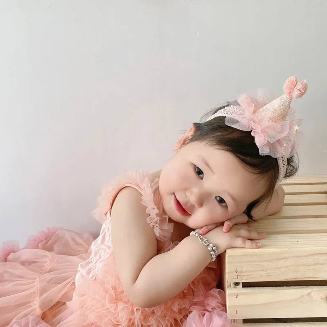 1pc Blush Pink Birthday Headpiece