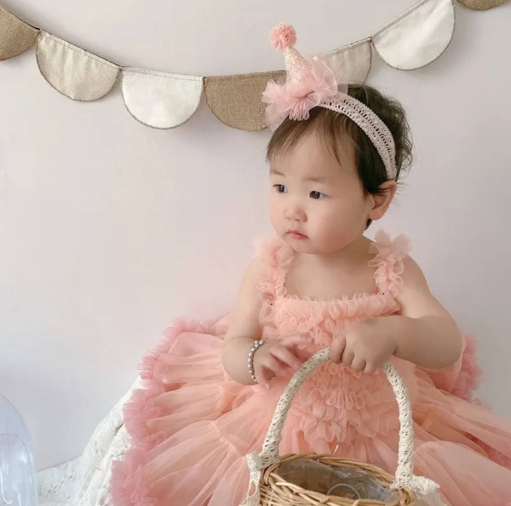 1pc Blush Pink Birthday Headpiece