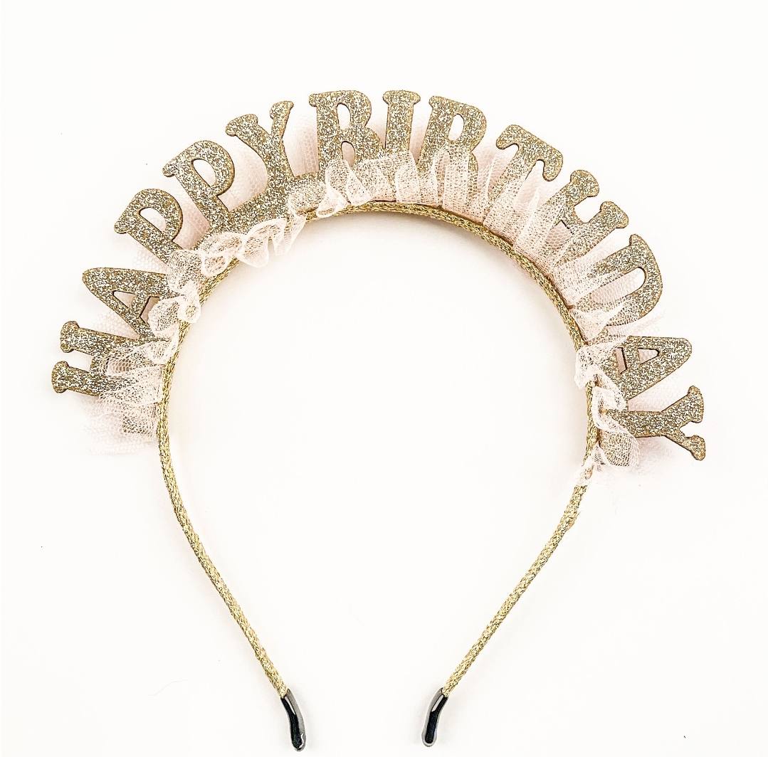 1pc Birthday Crown With Ruffles 