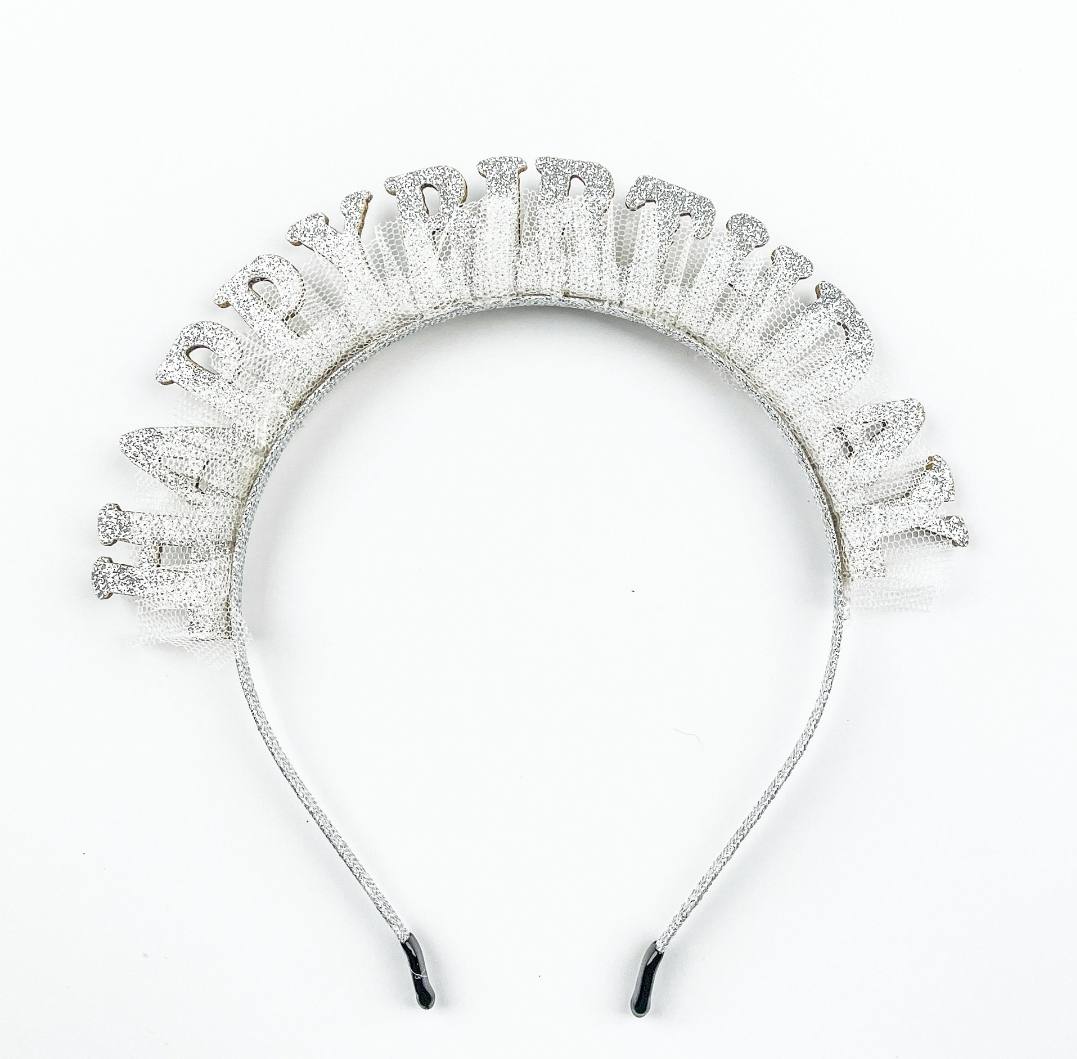 1pc Birthday Crown With Ruffles 