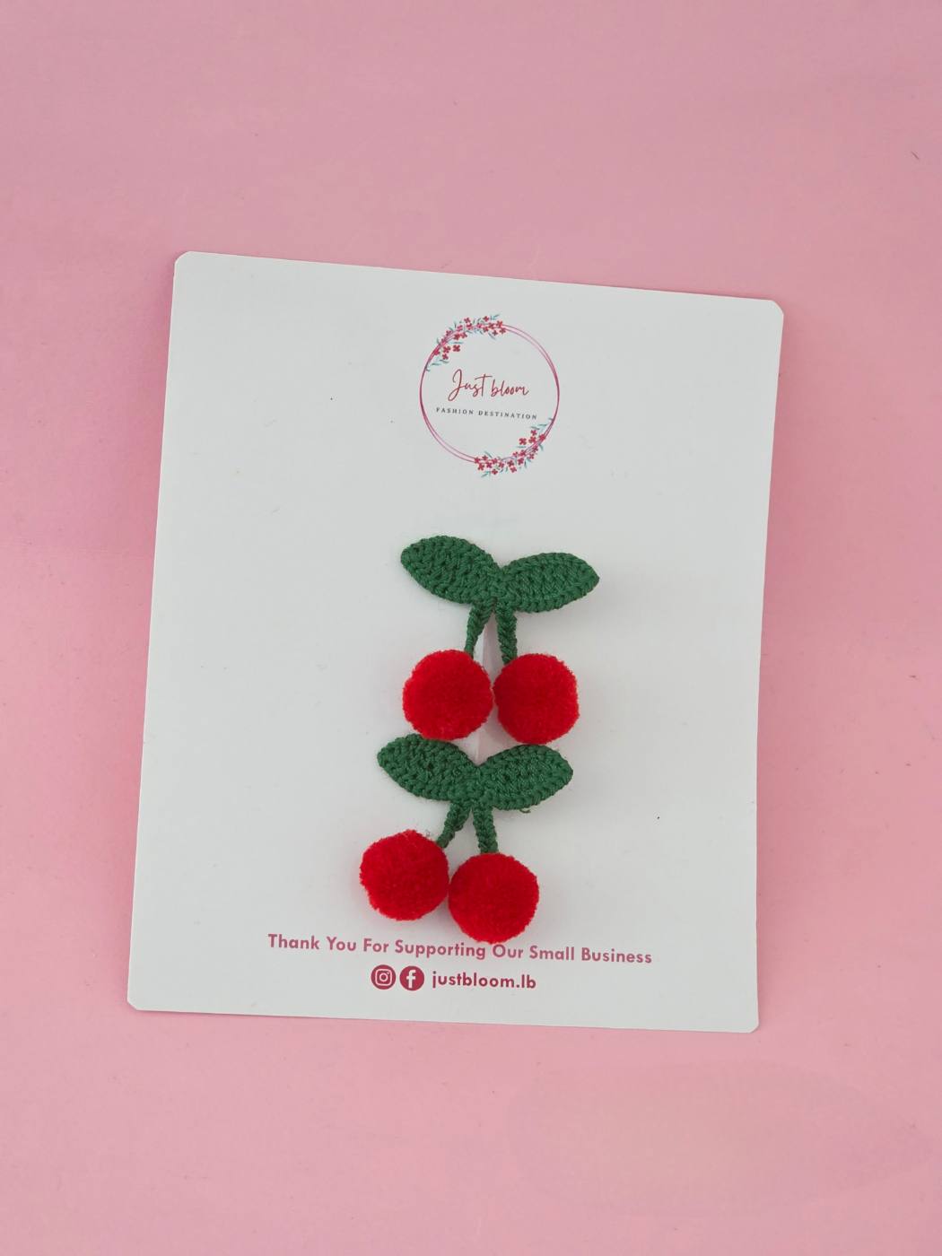 2pcs Mini Cherry Hairclip 
