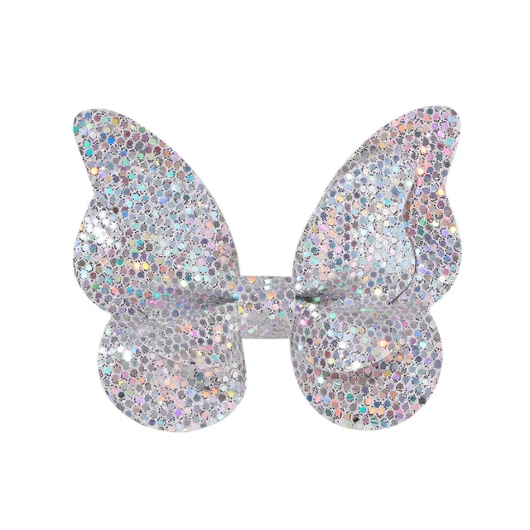2pc Shimmery Butterfly Hair Clip 
