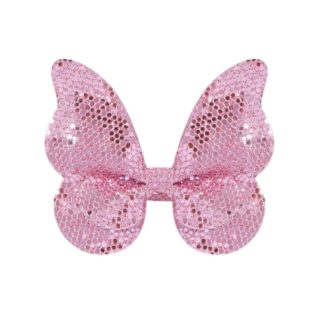 2pc Shimmery Butterfly Hair Clip 