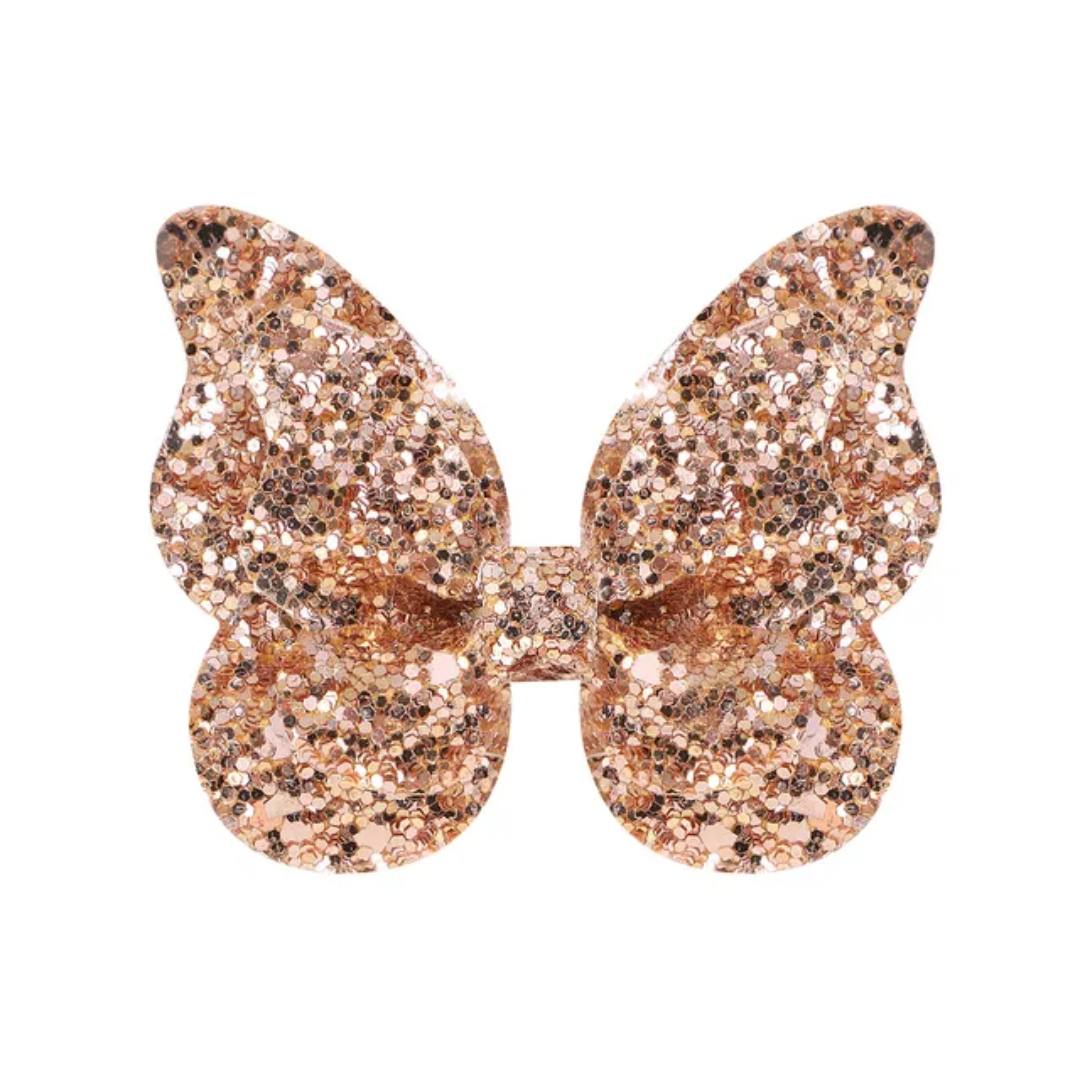 2pc Shimmery Butterfly Hair Clip 