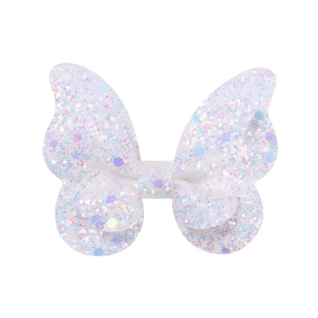 2pc Shimmery Butterfly Hair Clip 