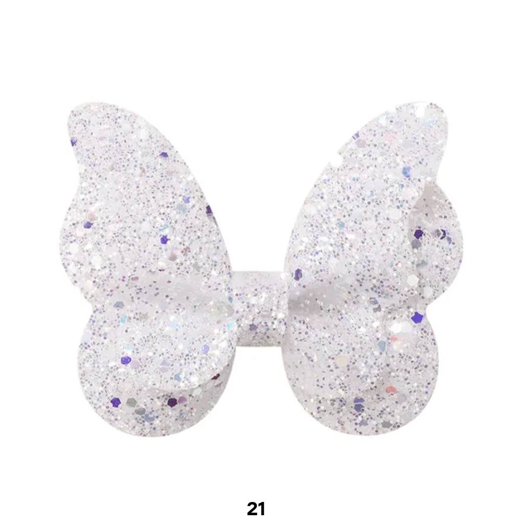 2pc Shimmery Butterfly Hair Clip 