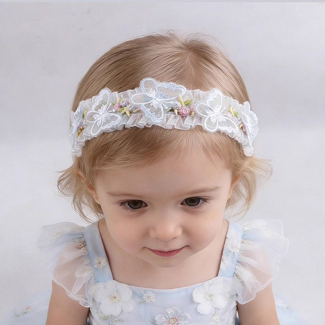 Purple fairy style baby headband 