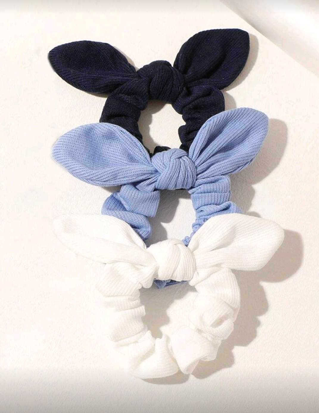 3pcs Bow Knot Hair Scrunshies